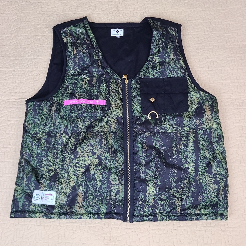 LRG Reversible Branches Camo vest size  XXL - Picture 2 of 16